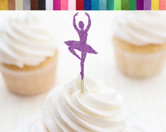 Ballerina Cupcake Toppers, Dance Cupcake Toppers, Ballerina Party Decorations, Sugar Plum Fairy Toppers, Nutcracker Party Decorations