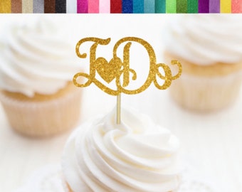 I Do Cupcake Toppers, Wedding Cupcake Toppers, Engagement Cupcake Toppers, Mr & Mrs Toppers, Bridal Shower Cupcake Toppers