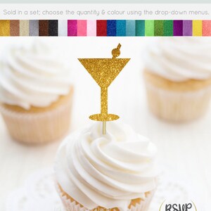 Martini Cupcake Toppers, Martini Glass Food Picks, Bachelorette Cupcake Toppers, Finally Legal Cupcake Toppers, Girl&#39;s Night Out Party Decor