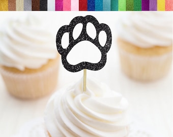 paw print cupcake cake