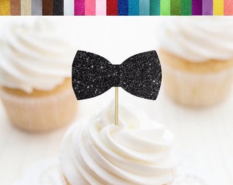 Bow Tie Cupcake Toppers, Bow Food Picks, Little Man Cupcake Toppers, Little Man Party Decorations, Mustache Party, Bow Cupcake Toppers