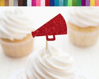 Cheerleaders New Round Stickers Cupcake Toppers Decorations