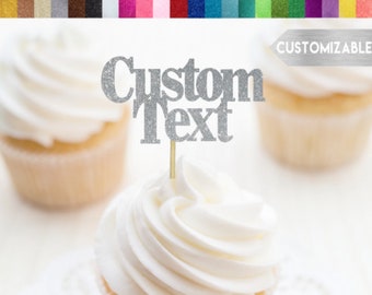 Personalized 12pc Christmas Cupcake Toppers Picks Personalized 12pc Christmas Cupcake Toppers Picks