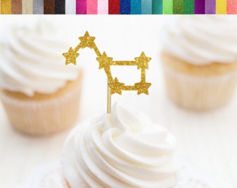 Gyufise 42 Grüne Glitzer-Stern-Cupcake-Topper, 3 Größen, Montiert, Für Hochzeit, Verlobung, Brautparty, Geburtstag – Kuchen-Deko