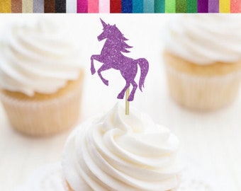 Unicorn Cupcake Toppers, Unicorn Food Picks, Unicorn Party Decor, Unicorn Food Picks, Magical Party Decor, Unicorn Birthday Party Decoration