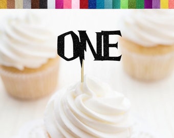 Wizard One Cupcake Toppers, Wizard Themed 1st Birthday Party Decor, Witch First Birthday Decorations, The Chosen One 1st Birthday Decoration