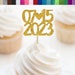Custom Date Cupcake Toppers, Wedding Cupcake Toppers, Anniversary ...