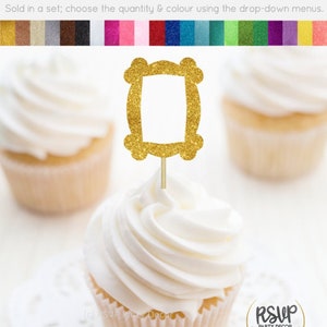 Friends Frame Cupcake Toppers, Frame Food Picks, Friends Themed Birthday Party Decor, Friends Bridal Shower Decor, Friends Graduation Party