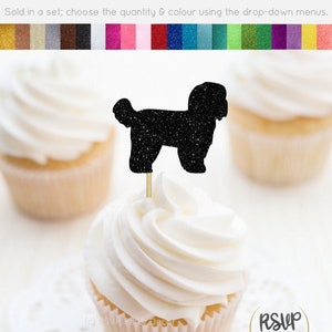 Shih Tzu Cupcake Toppers, Small Dog Cupcake Toppers, Dog Food Picks, Dog Birthday Decoration, Let's Pawty, Veterinarian Grad Party Decor