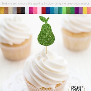 Peer Cupcake Toppers, Fruit Thema 2e Verjaardag Topper, The Perfect Pair Twins Baby Shower, Zomer Verjaardag Food Picks, Tutti Frutti Party
