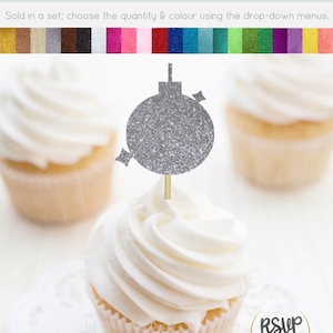 Disco Ball Cupcake Toppers, Disco Birthday Party Decor, 70&#39;s Theme Party Decorations, Groovy Birthday Party, Disco Bachelorette Decorations
