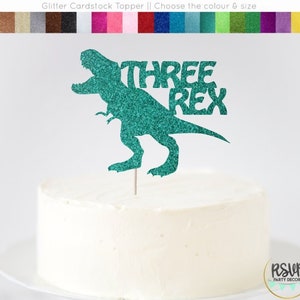 Three Rex Cake Topper, Three Rex Sign, Three Rex Party Decor, Dinosaur Birthday, Dinosaur Party Decor, T-Rex Cake Topper, Dinosaur Topper