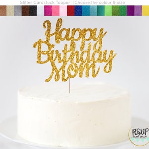 Happy Birthday Mom Cake Topper, Happy Birthday Mom Sign, Mom Birthday Dekoration, Mom Birthday Party, Mom Birthday Ideen, Mutter Geburtstag