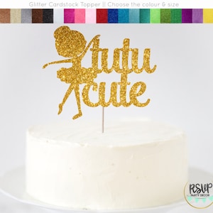 チュチュかわいいケーキトッパー、ダンスパーティーケーキトッパー、女の子2歳の誕生日ケーキトッパー、バレリーナケーキトッパー、バレリーナ誕生日パーティーデコレーション