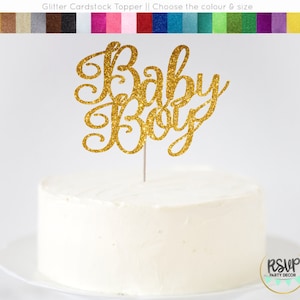 Baby Boy Cake Topper, Boy Baby Shower Decor, It&#39;s a Boy Cake Topper, Baby Shower Cake Topper, Baby Boy Sign, Gender Reveal Cake Topper
