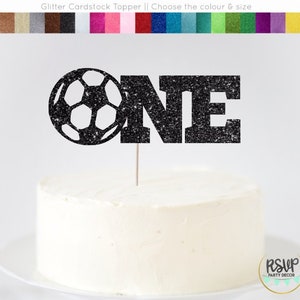 Soccer Ball One Cake Topper, Soccer First Birthday, Soccer Birthday Decorations, Soccer Cake Smash, Soccer 1st Birthday