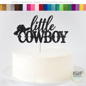 Little Cowboy Cake Topper, Little Cowboy Party Decor, Cowboy Theme Birthday, Wild West Party Decorations, Cowboy Baby Shower Topper