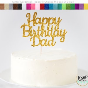 Happy Birthday Dad Cake Topper, Happy Birthday Dad Sign, Papa Geburtstagsdekoration, Papa Geburtstagsfeier, Papa GeburtstagSideen, Vater Geburtstag