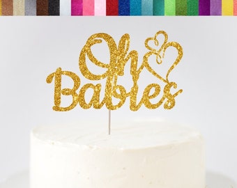 Oh Babies Cake Topper, Twins Cake Topper, Oh Baby Cake Topper, Twins Baby Shower Decor, Twin Birthday Cake Topper, Oh Babies Sign, Twins
