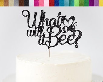 What Will It Bee Cake Topper, What Will It Bee? Sign, Bee Gender Reveal, Mommy to Bee Sign, Bee Themed Baby Shower, Bee Cake Topper, Honey