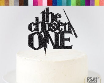 The Chosen ONE Cake Topper, Wizard Themed 1st Birthday Party, Wizard First Birthday Cake Topper, Wizard Cake Smash Topper