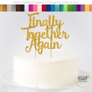 Eindelijk weer samen Cake Topper, Welkom Home Cake Topper, Familie Reünie Feest Decoraties, Home Sweet Home Teken, Reünie Teken
