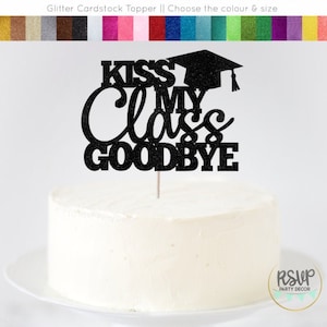 Decoración para tarta de despedida de mi clase, divertida decoración para tarta de graduación, decoraciones para fiestas de graduación de 2024, suministros para fiestas de graduación, suministros para fiestas de graduación