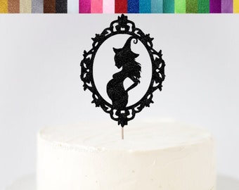 Halloween Baby Shower Cake Topper, Halloween Baby Shower Party Decorations, Witch Themed Baby Shower Decor, A Baby is Brewing Cake Topper