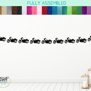 Motorcycle Garland, Motorcycle Party Decor, Rockstar Party Decor, Party Decor for Biker, Motorcycle Birthday Decorations, Rock n Roll Party