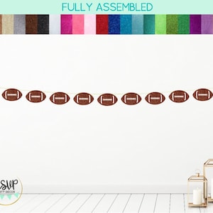 Football Garland, Football Banner, Sports Party Decor, Football Birthday Party Decor, Football Party Decor, Football Team Party Decor
