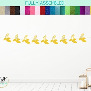 Banana Garland, Monkey Party Decor, Jungle Safari Birthday Party Decor, Zoo Party Decoration, Banana Party Decor, Jungle Party Supplies