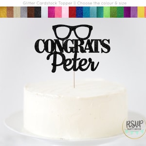 Eyeglasses cake top