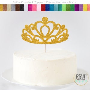 Crown Cake Topper, Princess Birthday Party Decor, Tiara Cake Topper, Royal Birthday Party Supplies, Royal Princess Baby Shower Cake Topper