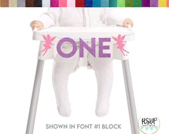 Fairy One Highchair Banner, Fairy 1st Birthday Party Decor, Garden 1st Birthday Party Decor, Magical First Birthday High Chair Bunting