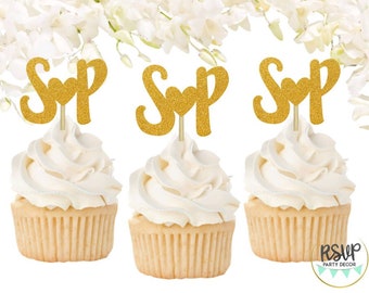 Herz Cupcake Toppers, Cupcake Verlobungsparty, Cupcake-Verlobungsparty, Proben-Dinner-Dekoration, Brautparty