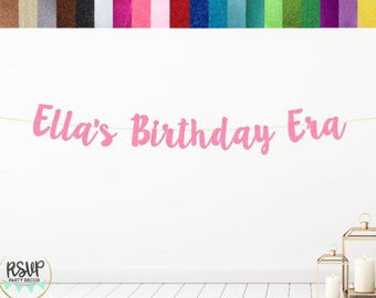 Custom Birthday Era Banner, Eras Themed Birthday Party Decor, Taylor Swift Birthday Party Decor, In My Birthday Era Sign with Name