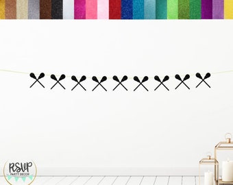 Lacrosse Stick Garland, Lacrosse Banner, Sports Party Decor, Lacrosse Birthday Party Decor, Lacrosse Party Decor, Lacrosse Team Party Decor