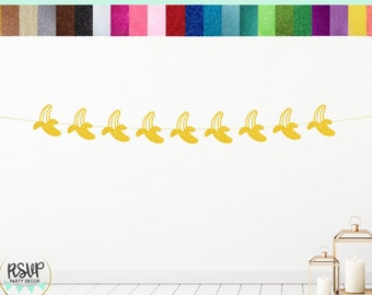 Banana Garland, Monkey Party Decor, Jungle Safari Birthday Party Decor, Zoo Party Decoration, Banana Party Decor, Jungle Party Supplies
