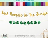 Last Rumble In The Jungle Banner, Monstera Leaf Garland, Jungle Safari Bachelorette Decorations, Animal Print Bachelorette Party Decor Il_170x135