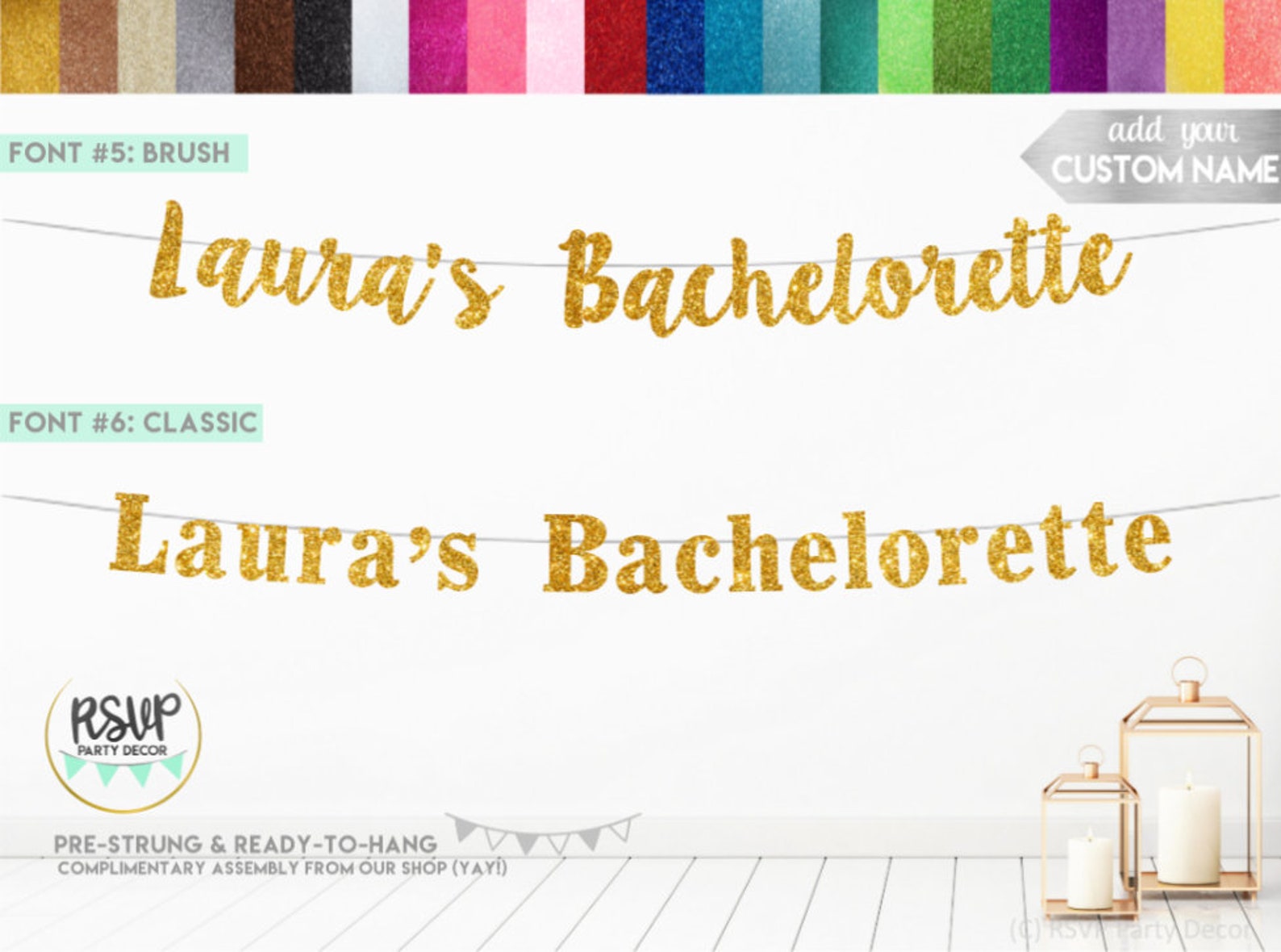 Custom Bachelorette Banner Personalized Bachelorette Banner Etsy