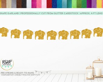 Guirnalda de elefante, Estandarte de elefante, Fiesta temática de elefante, Decoración de fiesta de safari, Banner temático de la jungla, Decoraciones de Baby Shower little peanut
