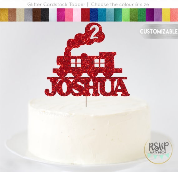 Custom Train Cake Topper, Train Party Decor, Train Themed Birthday Decor, Chugga Chugga Two Two, Train Cake Smash, Train Centerpieces Il_570xn