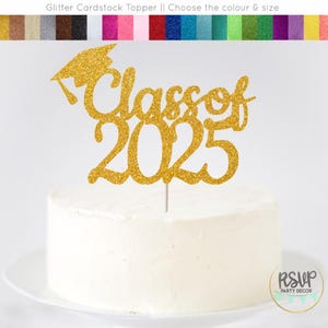 Class of 2025 Cake Topper, 2025 Graduation Cake Topper, Graduation Party Decor, Happy Graduation Cake Topper, Grad Decor, Grad 2025 Party