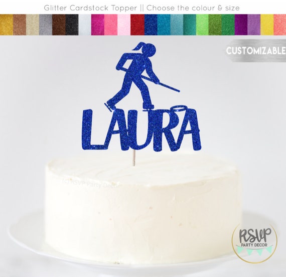 Custom Ringette Cake Topper, Ringette Cake Topper, Ringette Themed