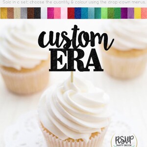 Decorazioni per cupcake personalizzate Era, insegnante, decorazioni per feste per infermieri laureati master remissione fidanzato fidanzato trentenni quaranta mamma, decorazioni Era
