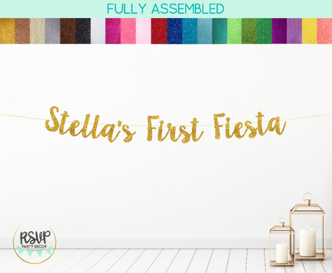 Custom First Fiesta Banner, Mexican 1st Birthday Decor, Fiesta First ...