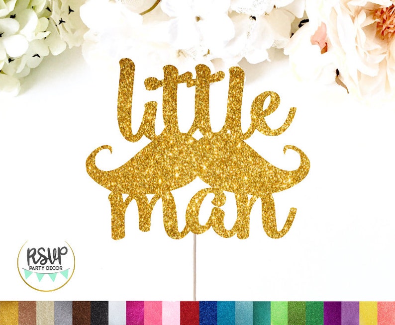 Little Man Cake Topper Little Man Party Decor Smash Cake | Etsy