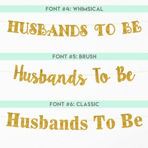 Husbands To Be Banner – Gold Glitter, Vorbespannt, Für Gay Wedding & Junggesellenabschied