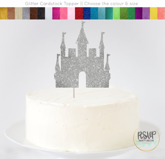Castle Cake Topper, Princess Birthday Party Decor, Palace Cake Topper