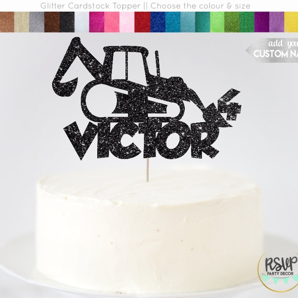 Custom Construction Cake Topper, Construction Themed Party Decorations, Construction Birthday Centrepiece, Truck Cake Topper